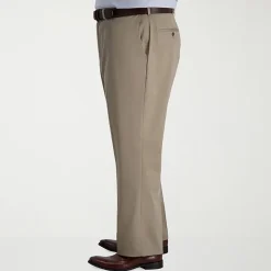 Haggar Iron Free Premium Khaki Mens Classic Fit Big and Tall Flat Front Pant