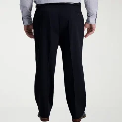 Haggar Iron Free Premium Khaki Mens Classic Fit Big and Tall Flat Front Pant