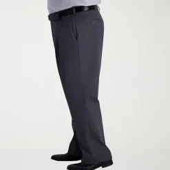 Haggar Iron Free Premium Khaki Mens Classic Fit Big and Tall Flat Front Pant