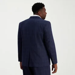 Haggar J.M. Haggar Mens Classic Fit Plaid Big and Tall Suit Jacket