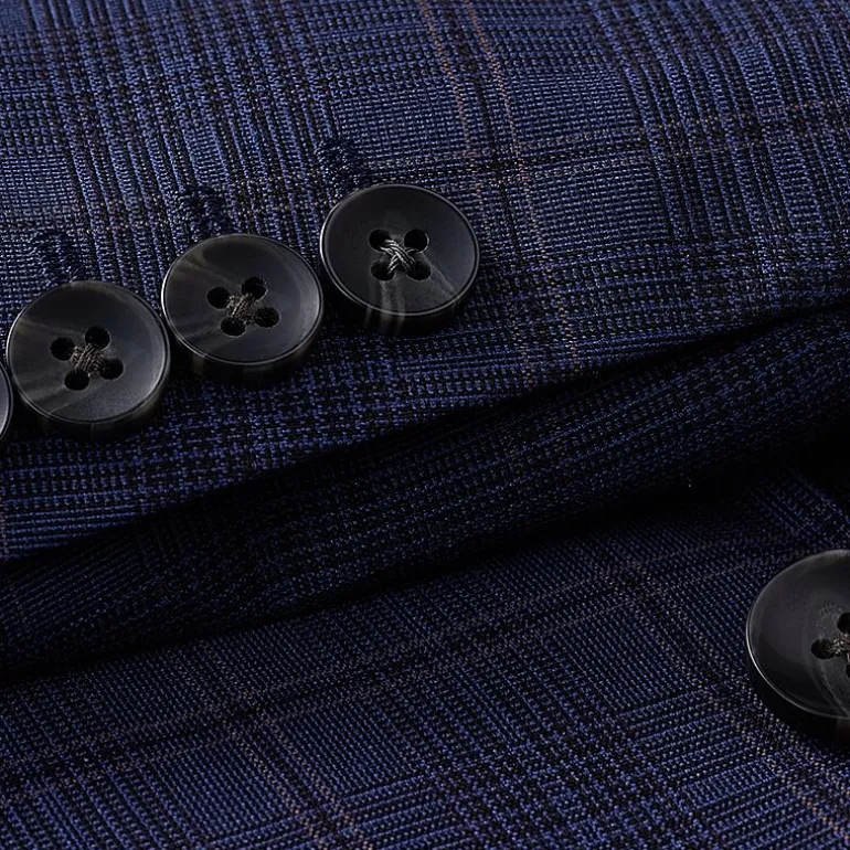 Haggar J.M. Haggar Mens Classic Fit Plaid Big and Tall Suit Jacket