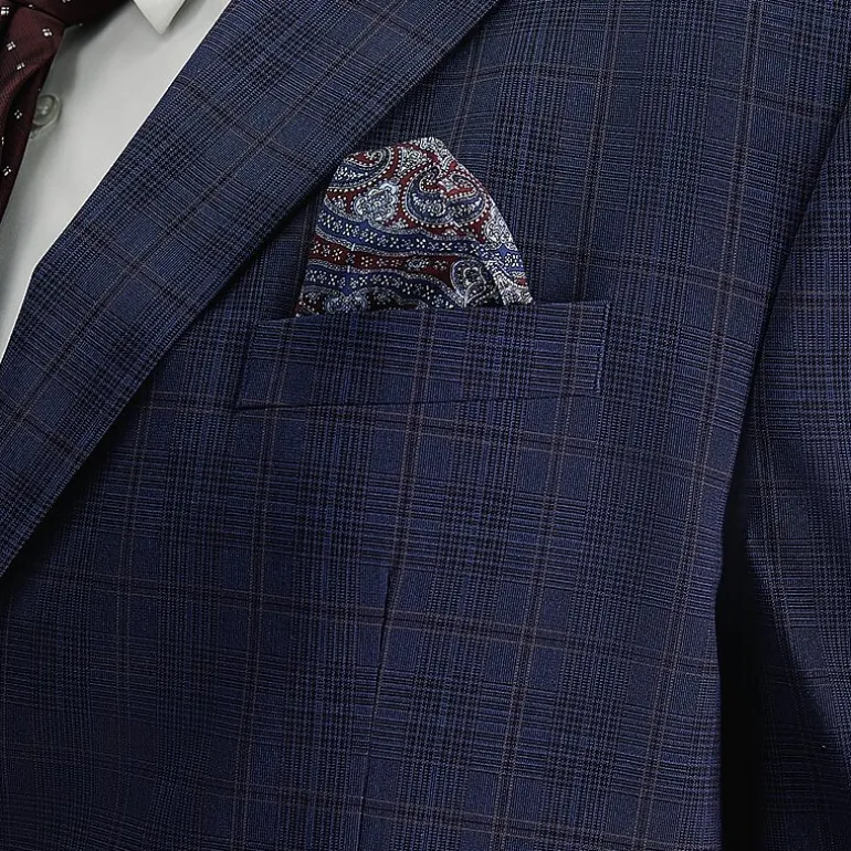 Haggar J.M. Haggar Mens Classic Fit Plaid Big and Tall Suit Jacket