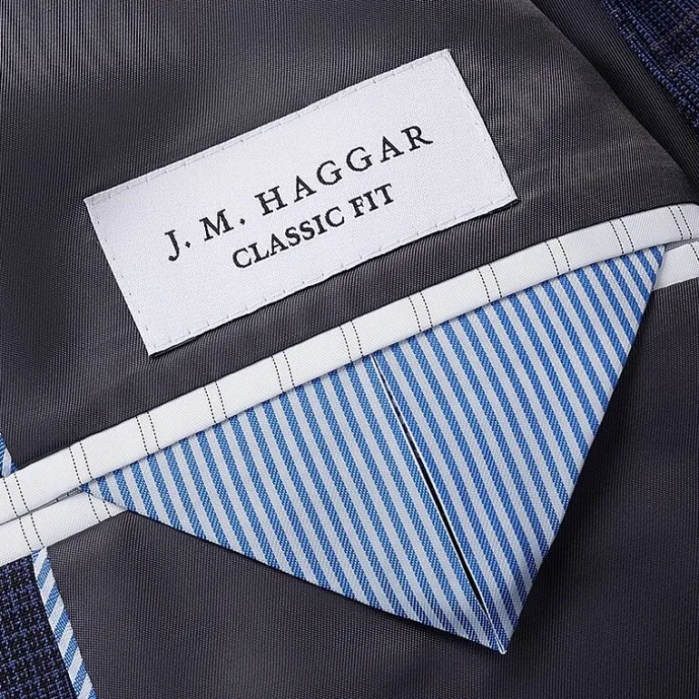 Haggar J.M. Haggar Mens Classic Fit Plaid Big and Tall Suit Jacket