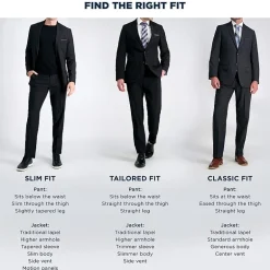 Haggar JMH Diamond Mens Stretch Fabric Classic Fit Suit Separates