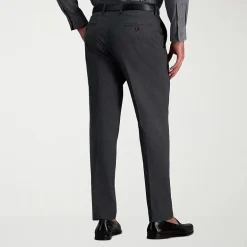 Haggar JMH Flannel Mens Straight Fit Dress Flat Front Pant
