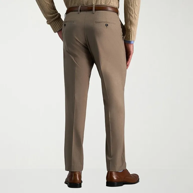 Haggar JMH Flannel Mens Straight Fit Dress Flat Front Pant