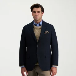Haggar JMH Glen Plaid Mens Plaid Regular Fit Sport Coat