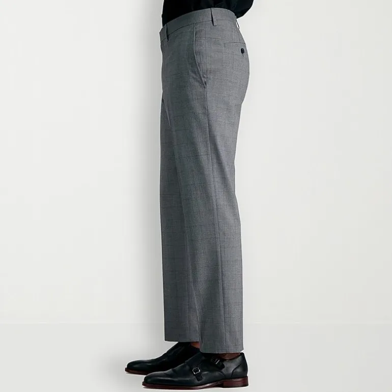 Haggar JMH Glen Plaid Mens Stretch Fabric Slim Fit Suit Separates