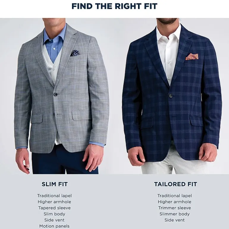 Haggar JMH Heather Fine Twill Mens Regular Fit Sport Coat