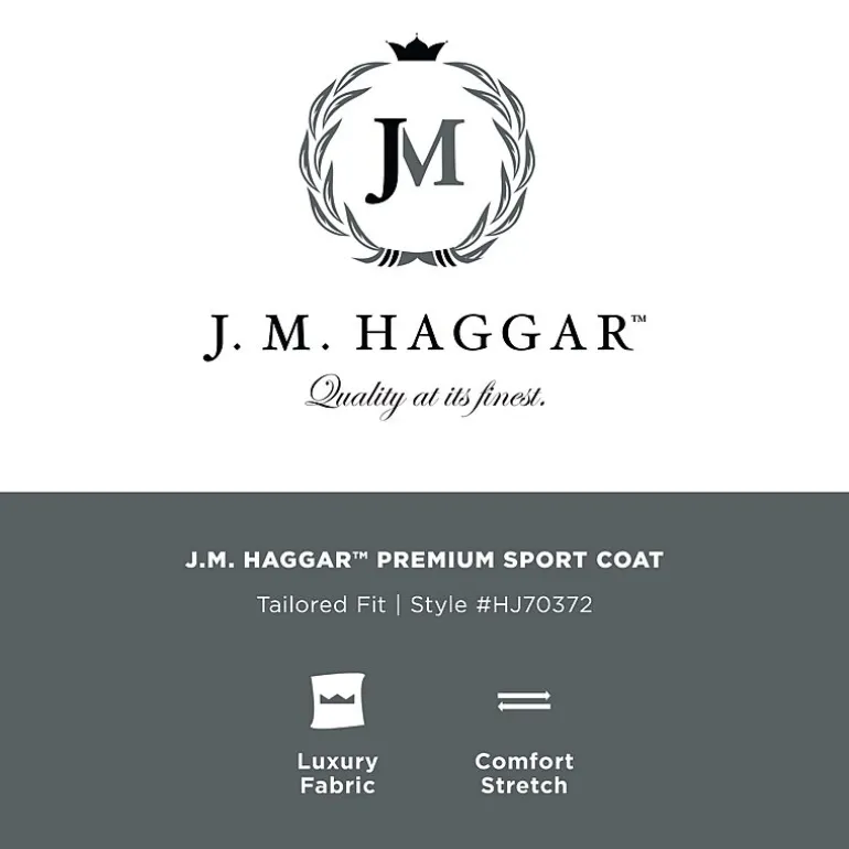 Haggar JMH Heather Fine Twill Mens Regular Fit Sport Coat