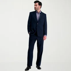 Haggar JMH Herringbone Mens Stretch Fabric Classic Fit Flat Front Suit Separates