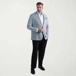 Haggar JMH Mens Big and Tall Geometric Stretch Fabric Classic Fit Sport Coat