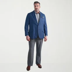 Haggar JMH Mens Big and Tall Geometric Stretch Fabric Classic Fit Sport Coat