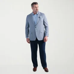 Haggar JMH Mens Big and Tall Geometric Stretch Fabric Classic Fit Sport Coat