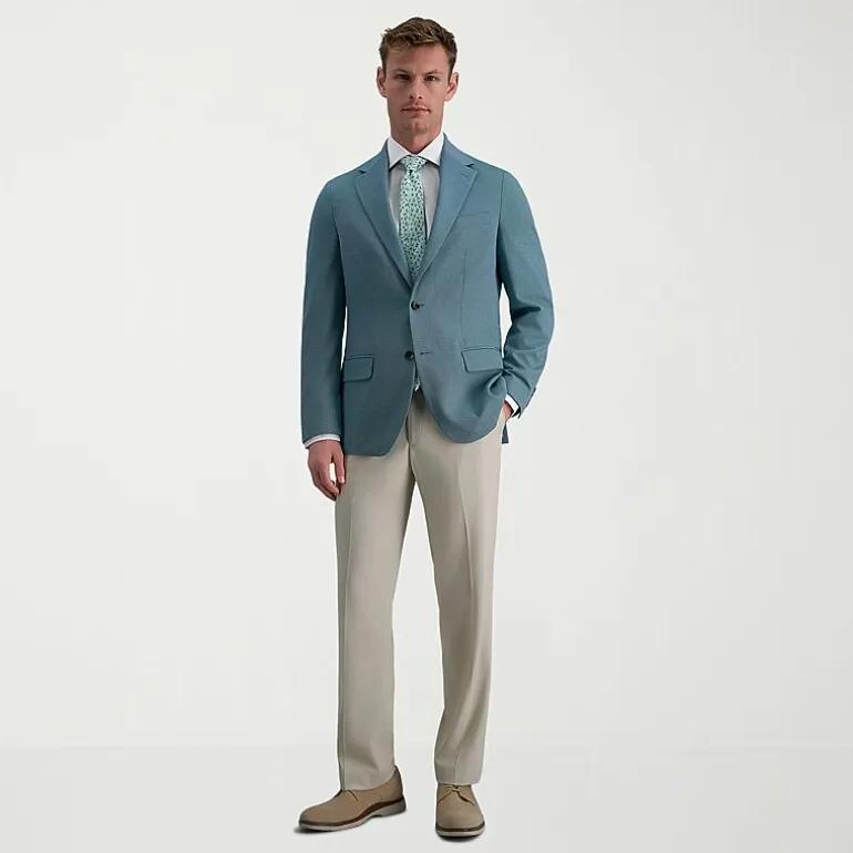 Haggar JMH Mens Plaid Slim Fit Sport Coat