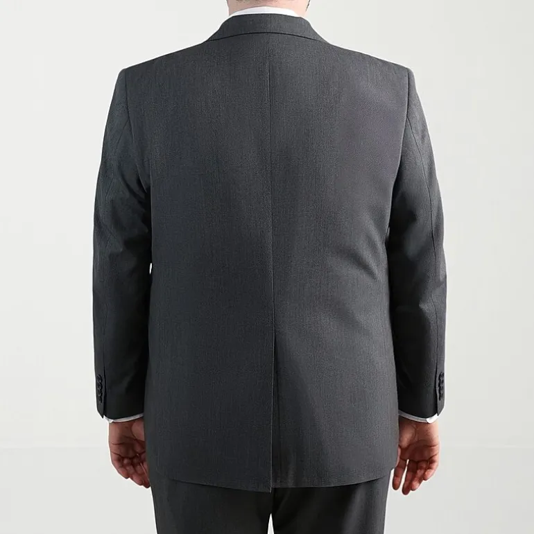 Haggar JMH Mens Regular Fit Diamond Big and Tall Suit Jacket