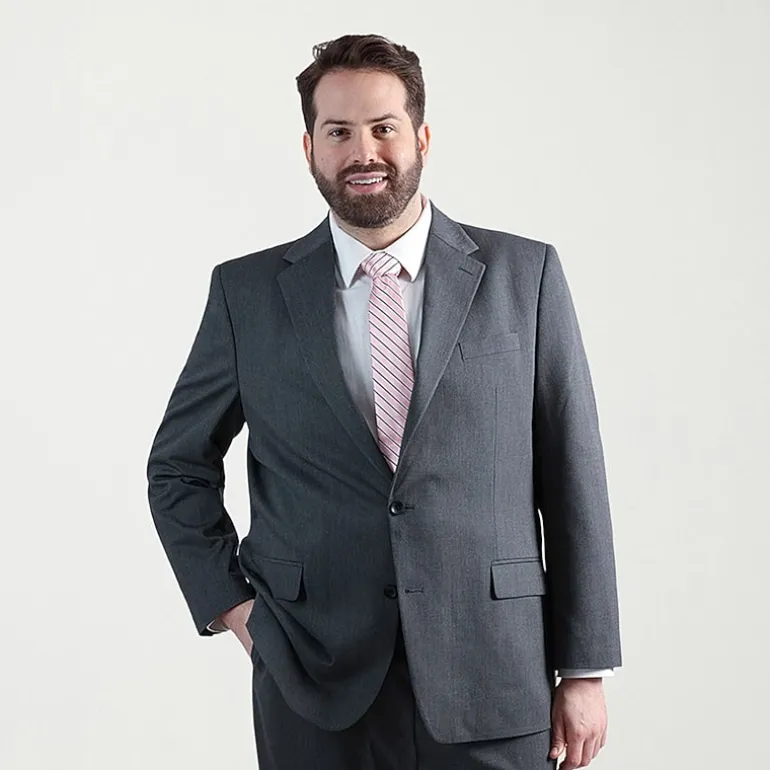 Haggar JMH Mens Regular Fit Diamond Big and Tall Suit Jacket