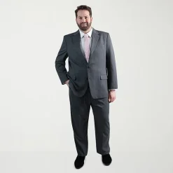 Haggar JMH Mens Regular Fit Diamond Big and Tall Suit Jacket