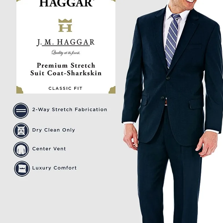 Haggar JMH Premium Mens Stretch Fabric Classic Fit Suit Jacket