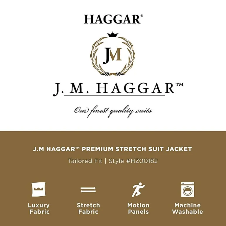 Haggar JMH Premium Mens Stretch Fabric Classic Fit Suit Jacket