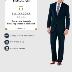 Haggar JMH Premium Mens Stretch Fabric Classic Fit Suit Jacket