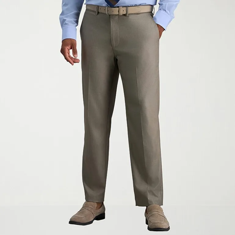 Haggar JMH Premium Stretch Mens Slim Fit Dress Flat Front Pant