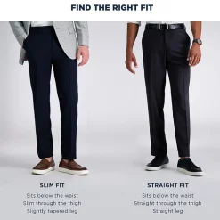 Haggar JMH Premium Stretch Mens Slim Fit Dress Flat Front Pant
