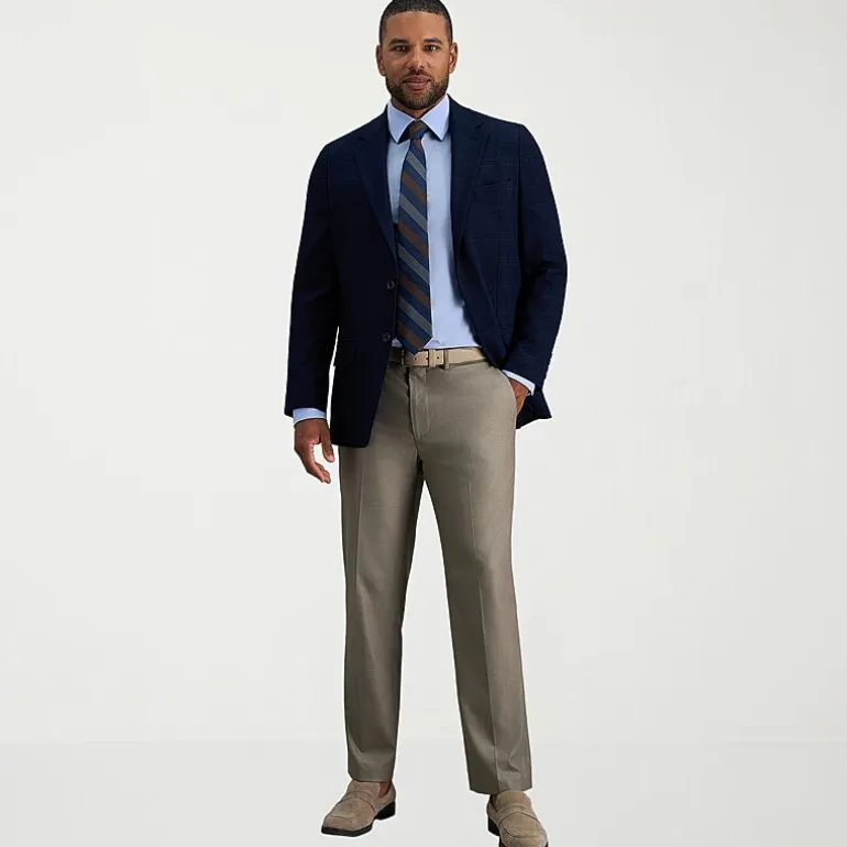 Haggar JMH Premium Stretch Mens Slim Fit Dress Flat Front Pant
