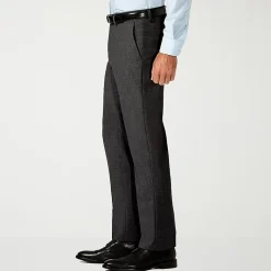 Haggar JMH Premium Stretch Mens Comfort Waistband Slim Fit Dress Flat Front Pant