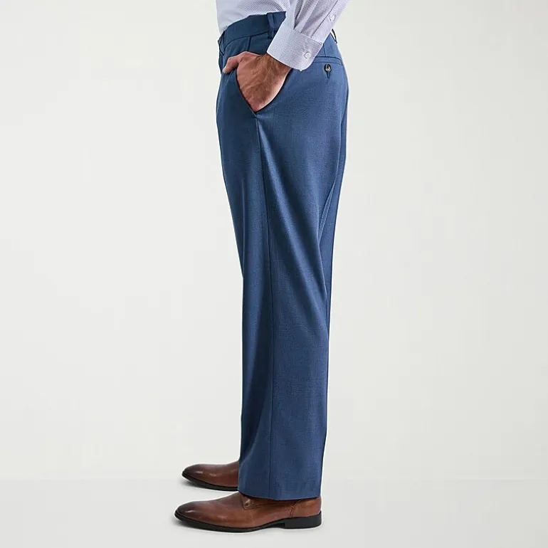 Haggar JMH Premium Stretch Mens Classic Fit Flat Front Suit Pant