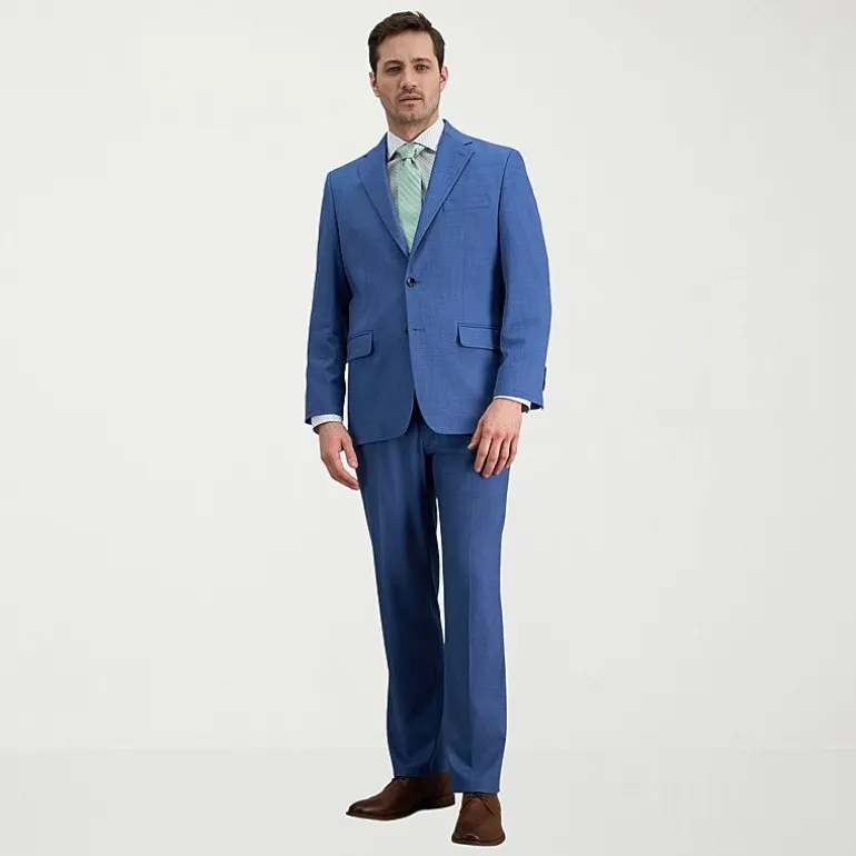 Haggar JMH Premium Stretch Mens Classic Fit Flat Front Suit Pant