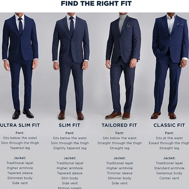 Haggar JMH Premium Stretch Mens Classic Fit Flat Front Suit Pant
