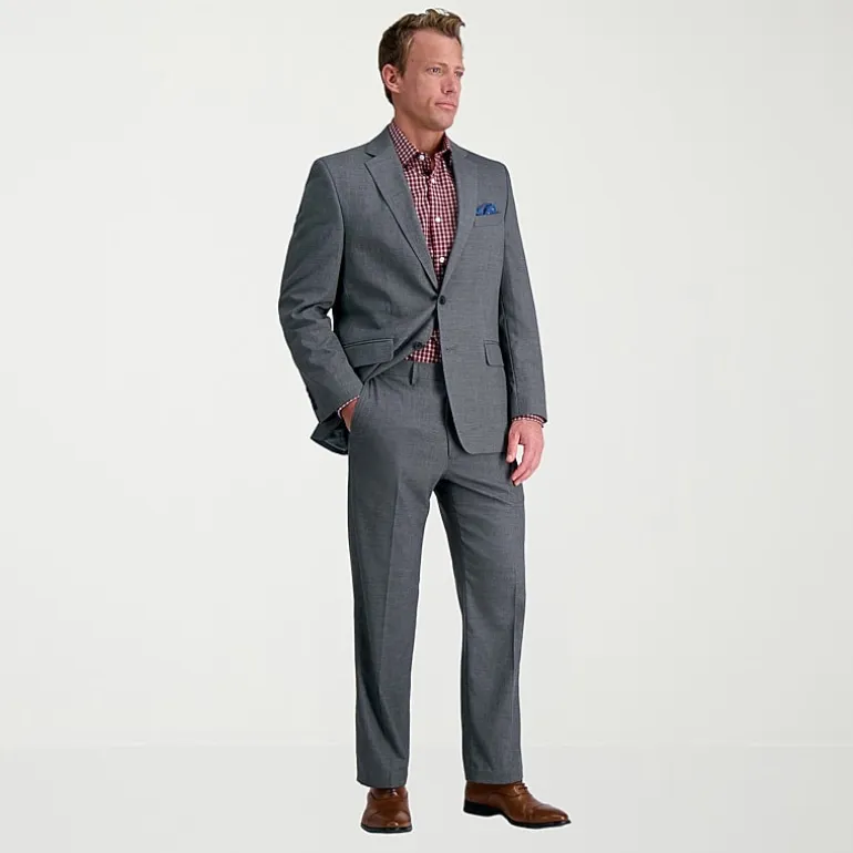 Haggar JMH Premium Stretch Mens Classic Fit Flat Front Suit Pant