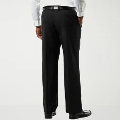 Haggar JMH Premium Stretch Sharkskin Mens Big Stretch Fabric Classic Fit Flat Front Suit Pant