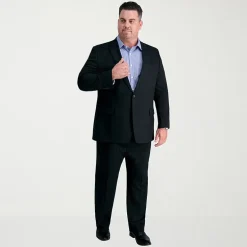 Haggar JMH Premium Stretch Sharkskin Mens Big Stretch Fabric Classic Fit Flat Front Suit Pant