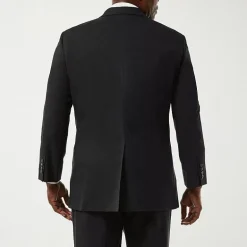 Haggar JMH Premium Stretch Sharkskin Mens Stretch Fabric Classic Fit Big and Tall Suit Jacket
