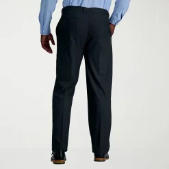 Haggar JMH Sharkskin Mens Classic Fit Big and Tall Dress Flat Front Pant