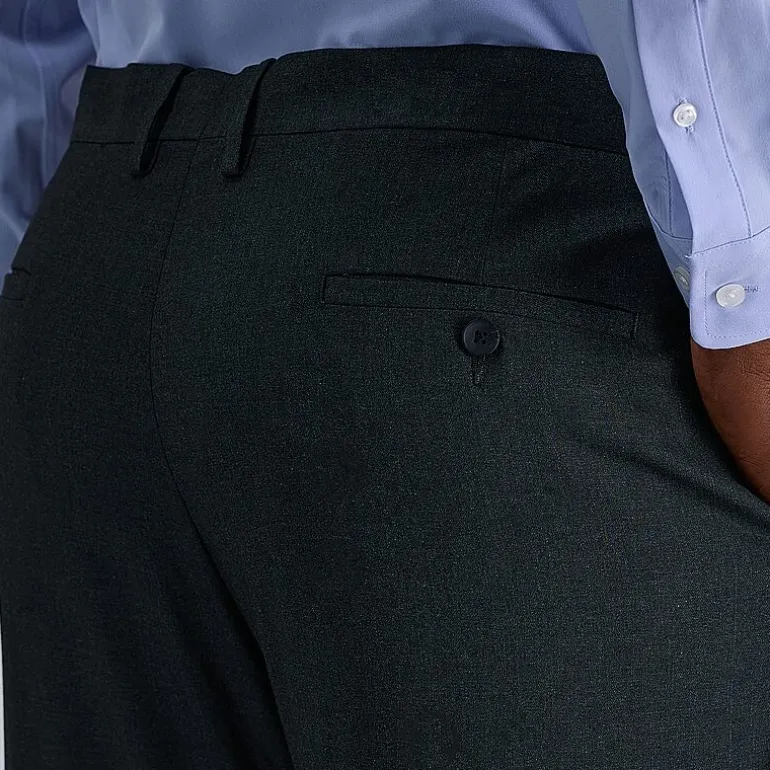 Haggar JMH Sharkskin Mens Classic Fit Big and Tall Dress Flat Front Pant