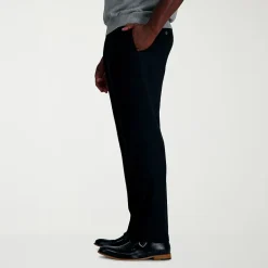 Haggar JMH Sharkskin Mens Classic Fit Big and Tall Dress Flat Front Pant