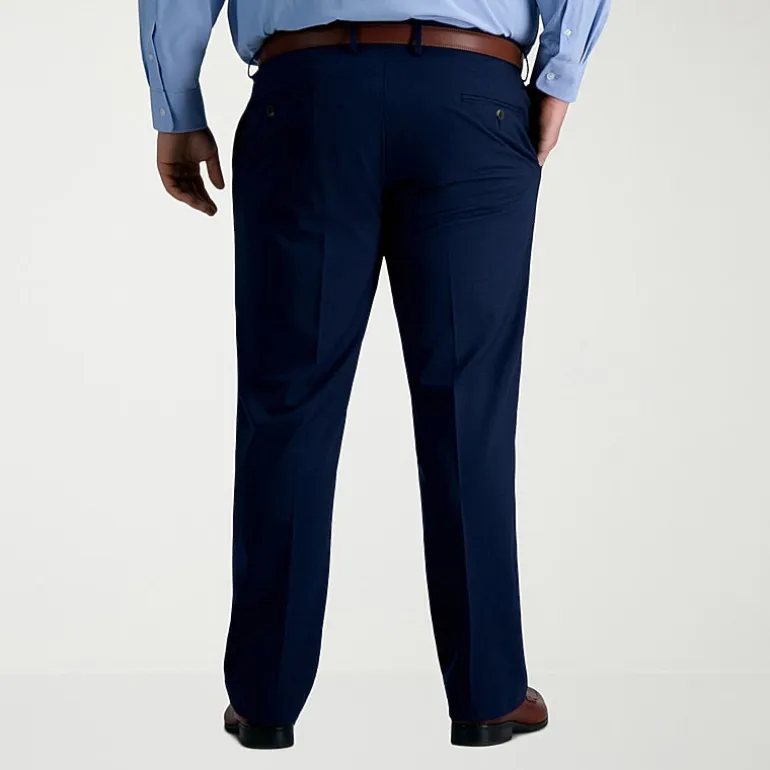 Haggar JMH Tailored Mens Big and Tall Stretch Fabric Modern Fit Flat Front Suit Pant