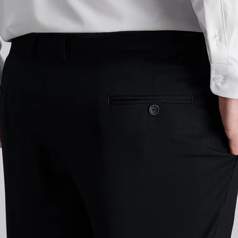 Haggar JMH Tailored Mens Big and Tall Stretch Fabric Modern Fit Flat Front Suit Pant
