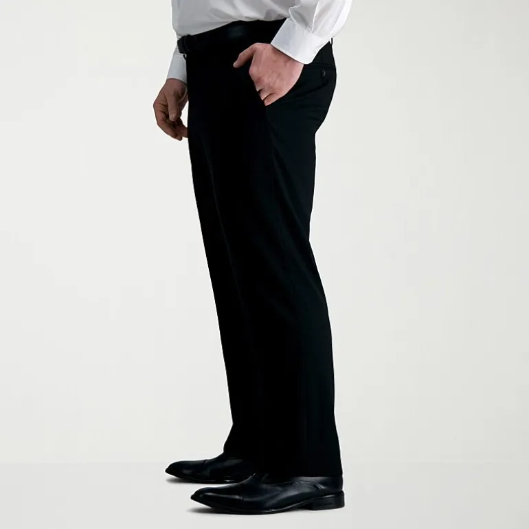 Haggar JMH Tailored Mens Big and Tall Stretch Fabric Modern Fit Flat Front Suit Pant