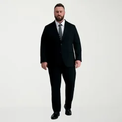 Haggar JMH Tailored Mens Big and Tall Stretch Fabric Modern Fit Flat Front Suit Pant