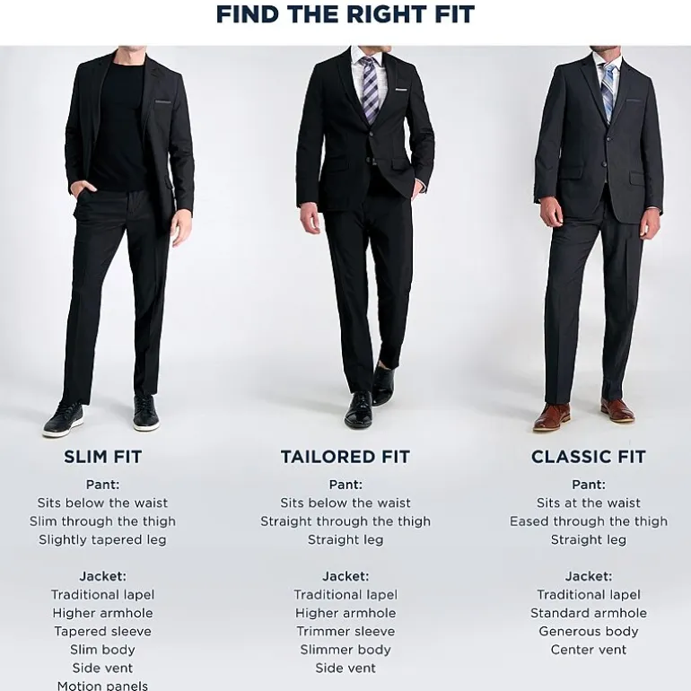 Haggar JMH Tailored Mens Plaid Suit Separates
