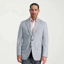 Haggar JMH Tailored Mini Dobby Mens Stretch Fabric Modern Fit Sport Coat