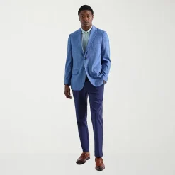 Haggar JMH Tailored Plaid Mens Windowpane Stretch Fabric Modern Fit Sport Coat