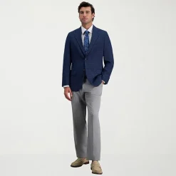 Haggar JMH Tailored Prince Of Wales Mens Plaid Modern Fit Sport Coat