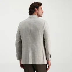 Haggar JMH Tailored Prince Of Wales Mens Plaid Modern Fit Sport Coat