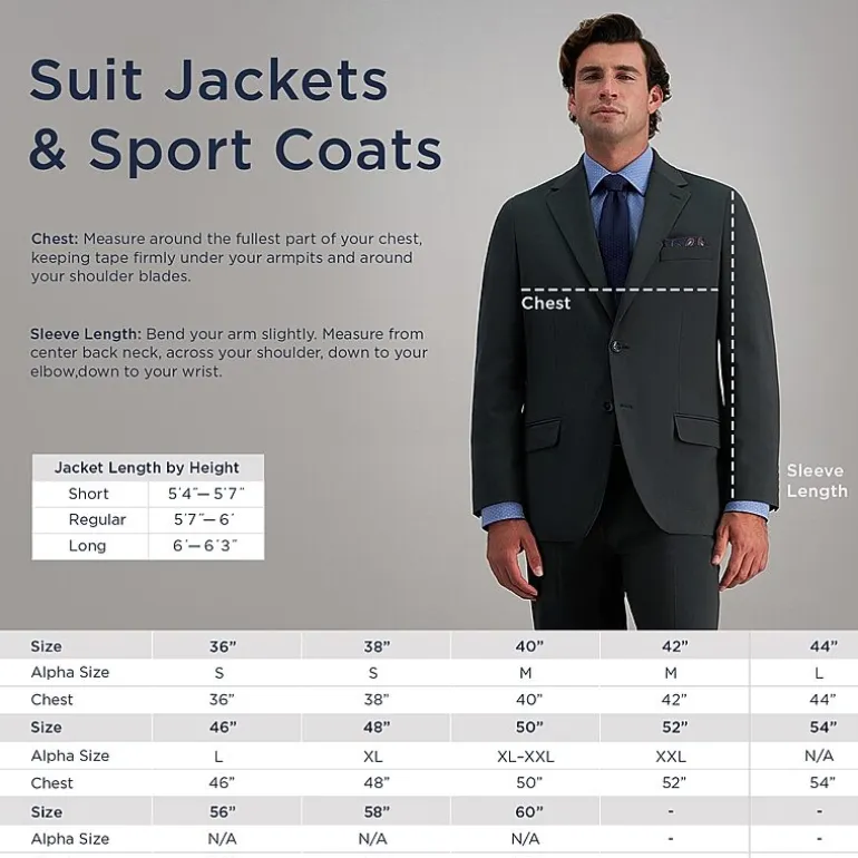 Haggar JMH Tailored Windowpane Men’s Suit Separates
