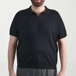 Haggar Johnny Collar Big and Tall Mens Short Sleeve Polo Sweater